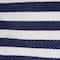 DII&#xAE; 20&#x22; French Blue &#x26; White Striped Round PE-Coated Herringbone Cotton Laundry Hamper